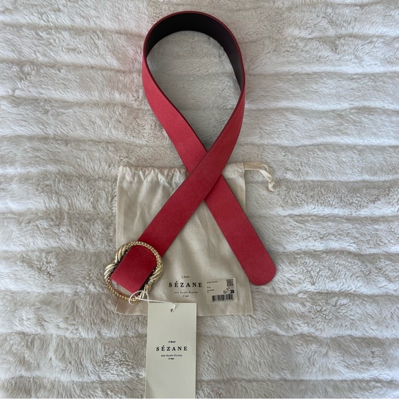 ?|NWT| Sézane Artemis Belt in Peach- 80cm main image 9